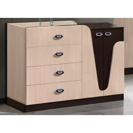 Комод Майстер Форм Ар'я 1300х950х380 мм венге темний / дуб молочний