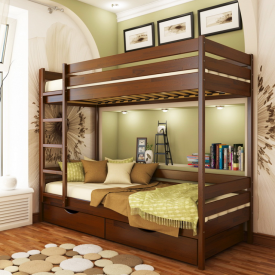 Ліжко двоярусне Естелла Дует 108 80x190 см щит