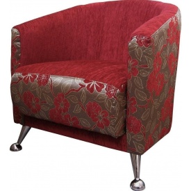 Кресло мягкое Мебель Прогресс Фиеста-М 690x690x750 мм красное