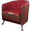 Кресло мягкое Мебель Прогресс Фиеста-М 690x690x750 мм красное Сумы