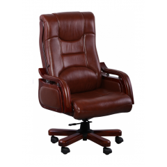 Кресло AMF Ричмонд DT кожа Люкс коричневая 70x70x120 см Херсон