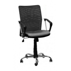 Офисное кресло AMF Аэро LB Line сиденье Сетка черная/спинка Сетка черная 650х650х1070 мм Кропивницкий