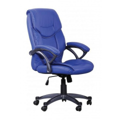 Кресло AMF Фокси HB PU голубой 70x65x88 см Ровно