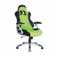 Кресло AMF Форсаж 3 PU черный 70x72x122 см зеленые вставки Ровно