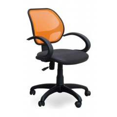 Кресло AMF Байт АМФ-5 сетка черная/cетка оранжевая 65x65x87 см Запорожье