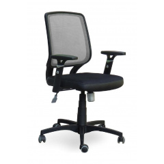 Крісло AMF Онлайн сітка чорна/сітка сіра 65x65x93 см Кропивницький
