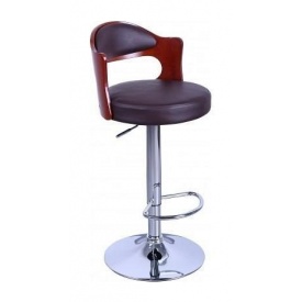 Барный стул AMF Париж к/з коричневый (FT-750) 465х430х865-1070 мм