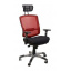 Кресло AMF Коннект HR сетка черная/сетка красная 70x70x127 см Полтава