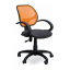 Кресло AMF Байт АМФ-5 сетка черная/cетка оранжевая 65x65x87 см Ужгород