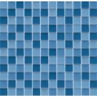 Мозаїка VIVACER мікс із прозорим склом CMmix02R 2,5х2,5 см 30х30 cм