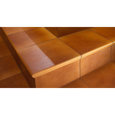 Клинкерная плитка Paradyz AQUARIUS ступень с капиносом прямая структурная BROWN 30x33 см