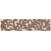 Бордюр Inter Cerama VENGE 6,5x23 см коричневый