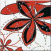 Керамічна плитка Opoczno Aplauz флауер 2 декоративна 100х100 мм червоний