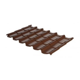 Металлочерепица RAUNI Mini 1180/1100 мм 0,45 мм Polyester SeAH Steel (Корея) RAL 8017