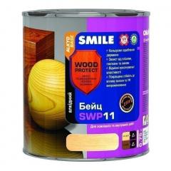 Бейц алкидный SMILE SWP-11 WOOD PROTECT Elite 0,75 л черное дерево Киев