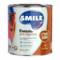 Емаль SMILE ПФ-266 2,8 кг горіх Ужгород