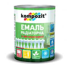 Емаль акрилова радіаторна Kompozit матова 0,75 л білий Київ
