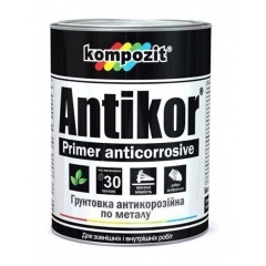Грунтовка для металла антикоррозионная Kompozit ANTIKOR матовая 3,5 кг светло-серый Киев