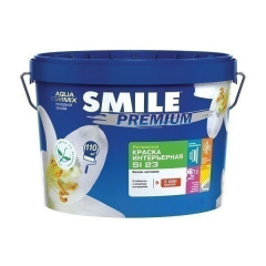 Краска интерьерная SMILE SI-23 PREMIUM латексная 14 кг белый Тернополь
