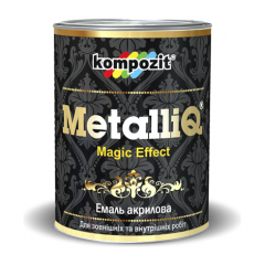 Эмаль акриловая Kompozit METALLIQ металлик 12 кг платина Киев