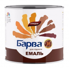 Емаль алкідна Барва для підлоги 2,6 кг червоно-коричневий Київ