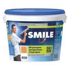 Штукатурка декоративная SMILE SD-55 короед 1,0-1,5 мм 16 кг Хмельницкий