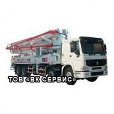 Оренда автобетононасосу Hongda HDT42/4, довжина стріли 42 метри. замовлення від 2х годин