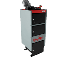 Твердопаливний котел тривалого горіння Marten Comfort MC 24 кВт - сталь 5 мм