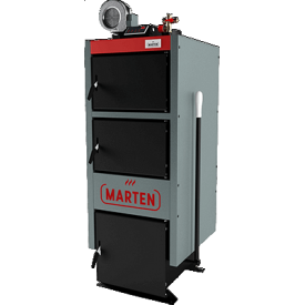 Твердотопливный котел длительного горения Marten Comfort MC 45 кВт - сталь 5 мм