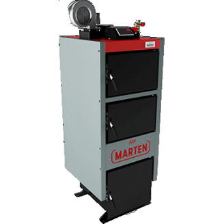 Твердопаливний котел тривалого горіння Marten Comfort MC 24 кВт - сталь 5 мм