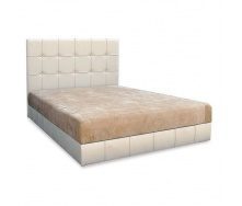 Кровать Вика Магнолия 160 с матрасом матрасная ткань 162х210х112 см