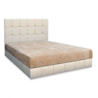 Кровать Вика Магнолия 180 с матрасом мебельная ткань 182х210х112 см