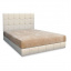 Кровать Вика Магнолия 140 с матрасом мебельная ткань 142х210х112 см Днепр