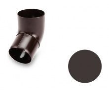 Колено 67 градусов Galeco PVC 90/50 50 мм темно-коричневый
