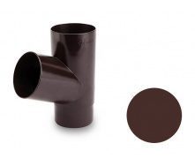 Тройник трубы Galeco PVC SP080 80х184 мм шоколадно-коричневый