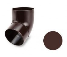 Колено 67 градусов Galeco PVC 130/100 100 мм шоколадно-коричневый
