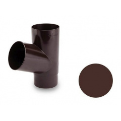 Тройник трубы Galeco PVC SP080 80х184 мм шоколадно-коричневый Петрово