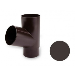 Трійник труби Galeco PVC 150/100 100 мм темно-коричневий Тернопіль