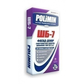 Шпаклівка Polimin Фасад декор ШБ-7 25 кг супербілий