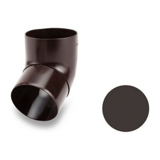 Коліно 67 градусів Galeco PVC 150/100 100 мм темно-коричневий