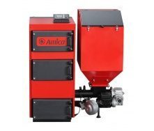 Твердопаливний котел з автоматичною подачею палива Amica Green Eko 50 50 кВт 1325х1470х1030 мм