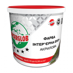Фарба Anserglob акрилова Еко+ 7,5 кг білий Хмельницький
