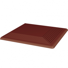 Ступень рельефная угловая Paradyz Natural Rosa гладкая 30x30 см