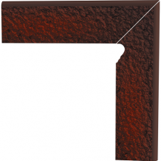 Цоколь двухэлементный Paradyz CLOUD brown duro лестничный правый 30х30 см