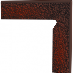 Цоколь двухэлементный Paradyz CLOUD сходовий структурний правий 30х30 см brown duro Луцьк