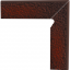 Цоколь двухэлементный Paradyz CLOUD лестничный структурный правый 30х30 см brown duro Луцк