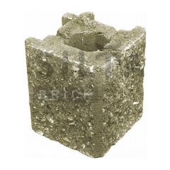 Камень навесной угловой Силта-Брик Элит 25 129х150х129 мм Кропивницкий