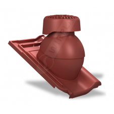 Фановый выход Wirplast Tile K85 110х265 мм красный RAL 3009