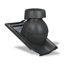 Фановий вихід Wirplast Tile K85 110х265 мм антрацитовий RAL 7021