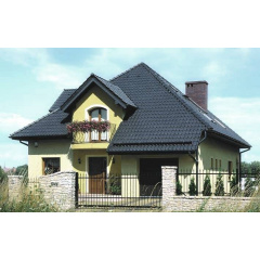 Черепиця Braas Рубін 13V Ангоба 435х276 мм антрацитовий чорний Хмельницький